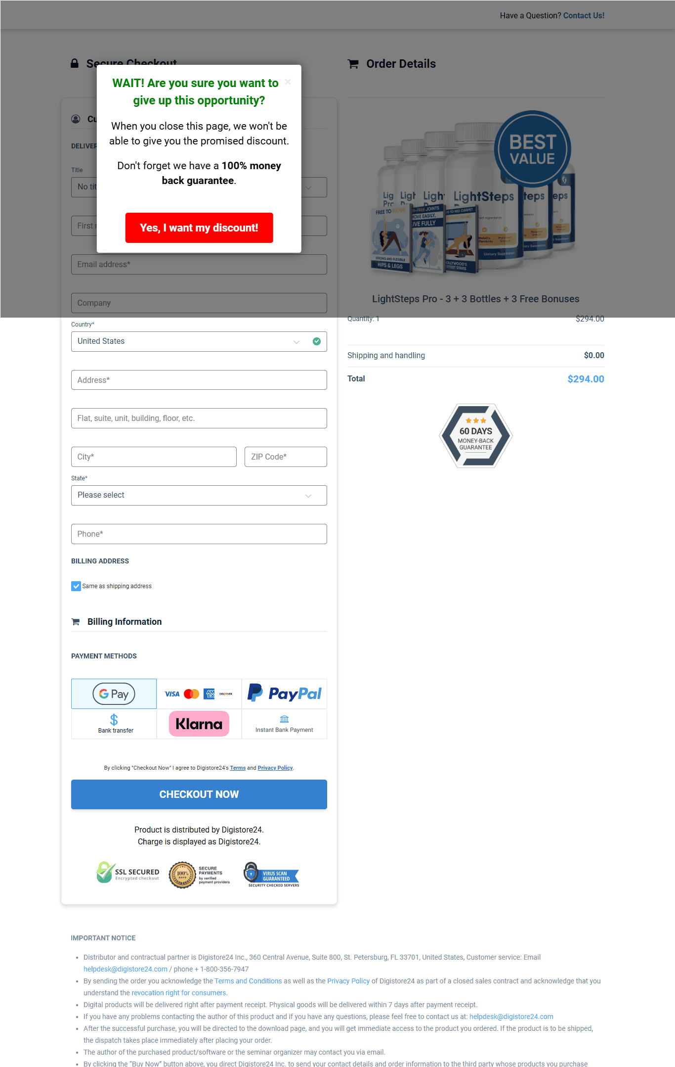 LightSteps Pro Buy Order